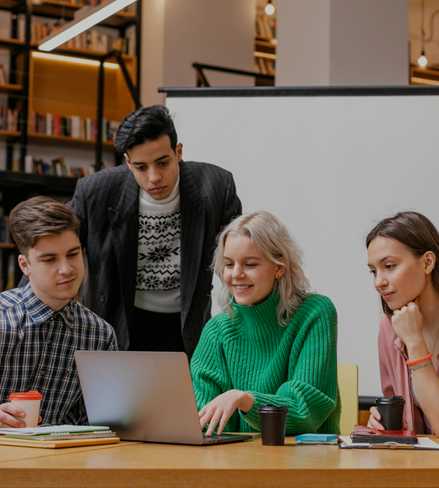 Students learning together